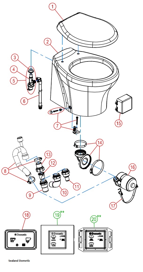 toilet spare parts