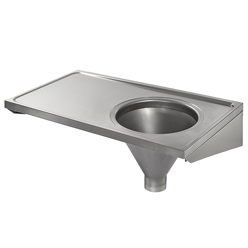 Work Surface Hopper Sluice Stainless Steel