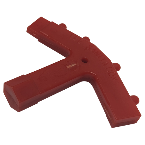LeeSan Deck Fitting Key, Plastic, White