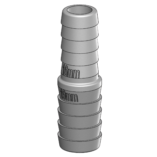 Tru Design Hose Reducer 19mm-16mm